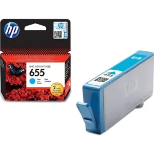 HP 655 CYAN – CARTOUCHE D’ENCRE HP D’ORIGINE